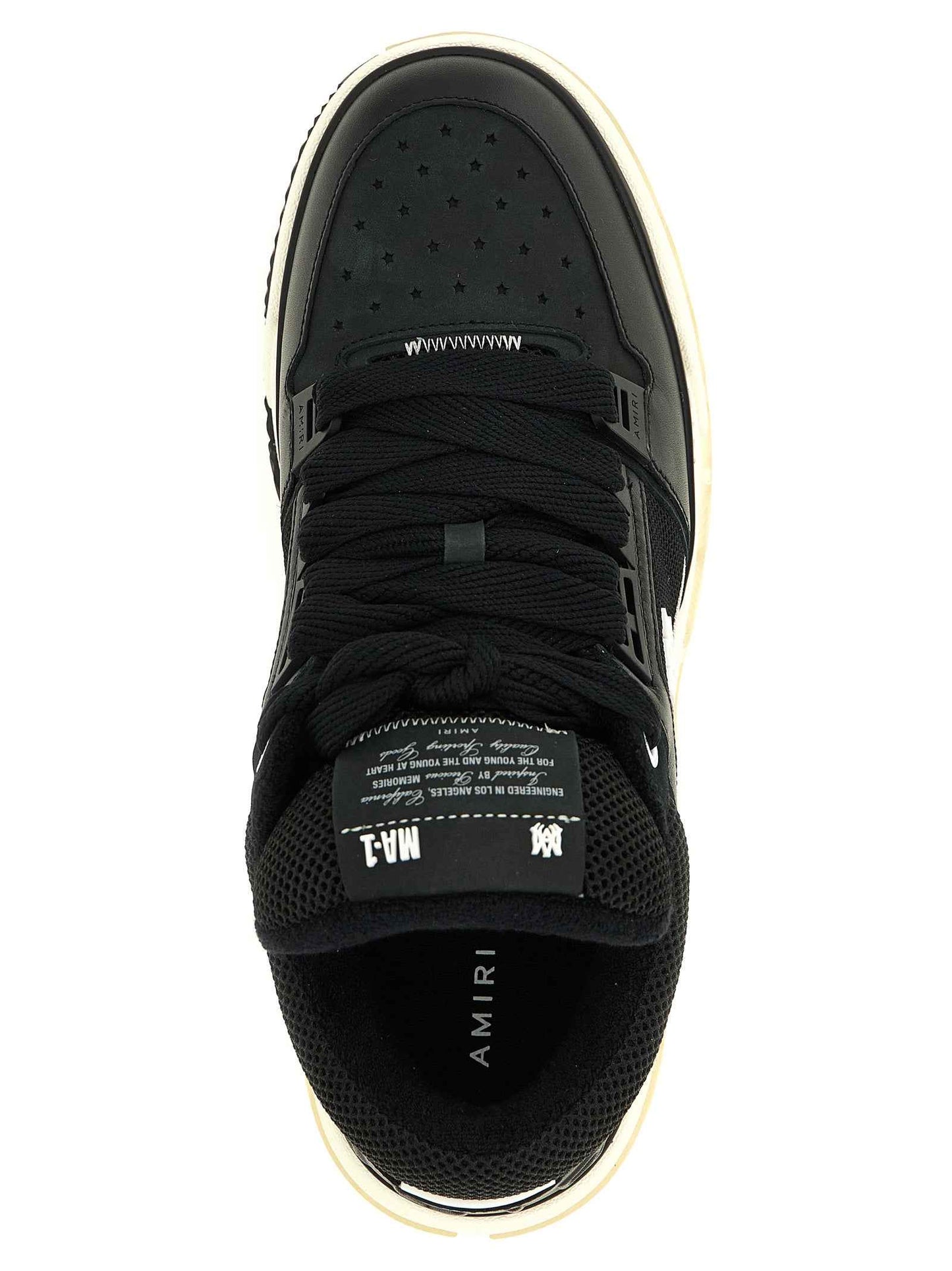 Black Calfskin Athletic Sneakers