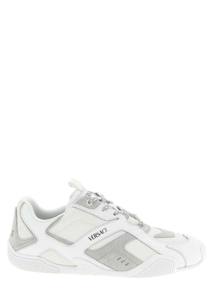 White Calfskin Athletic Sneakers
