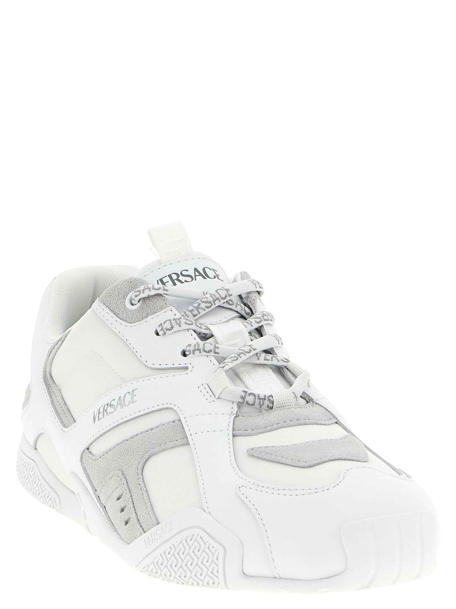 White Calfskin Athletic Sneakers
