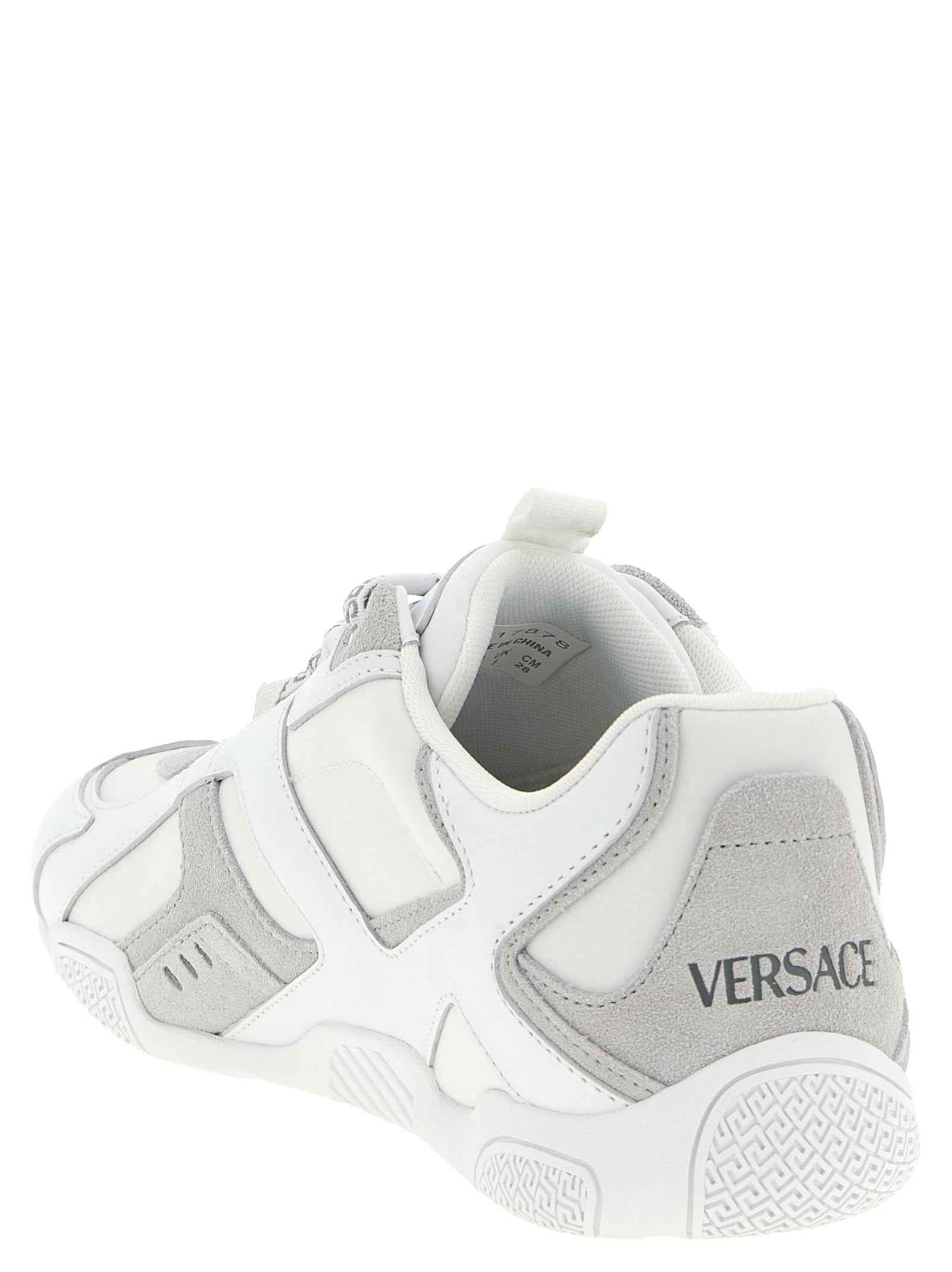 White Calfskin Athletic Sneakers