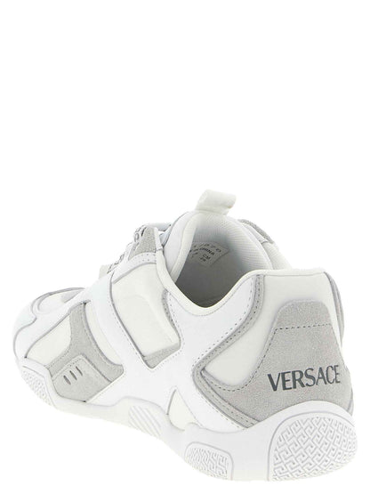 White Calfskin Athletic Sneakers
