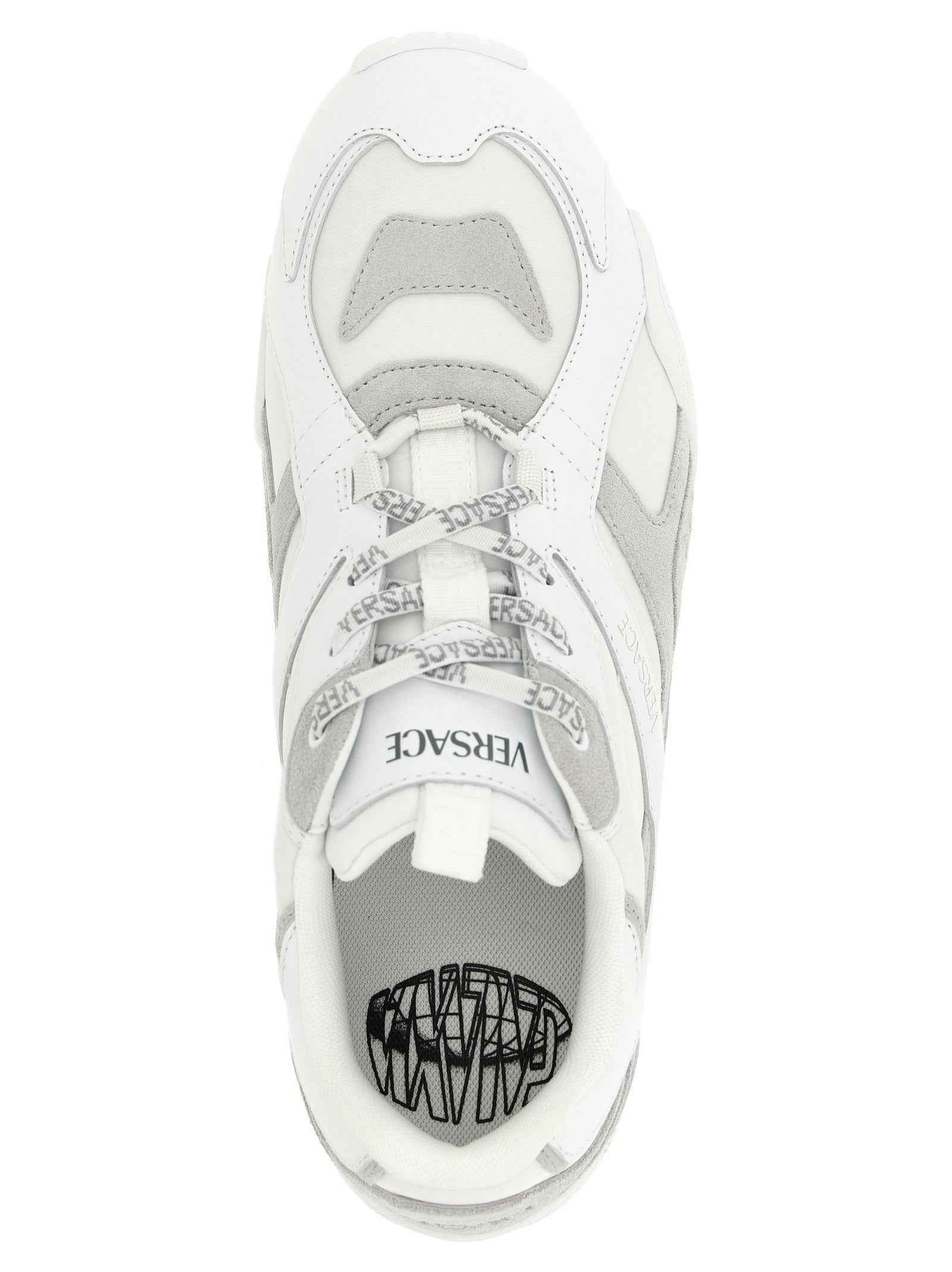 White Calfskin Athletic Sneakers