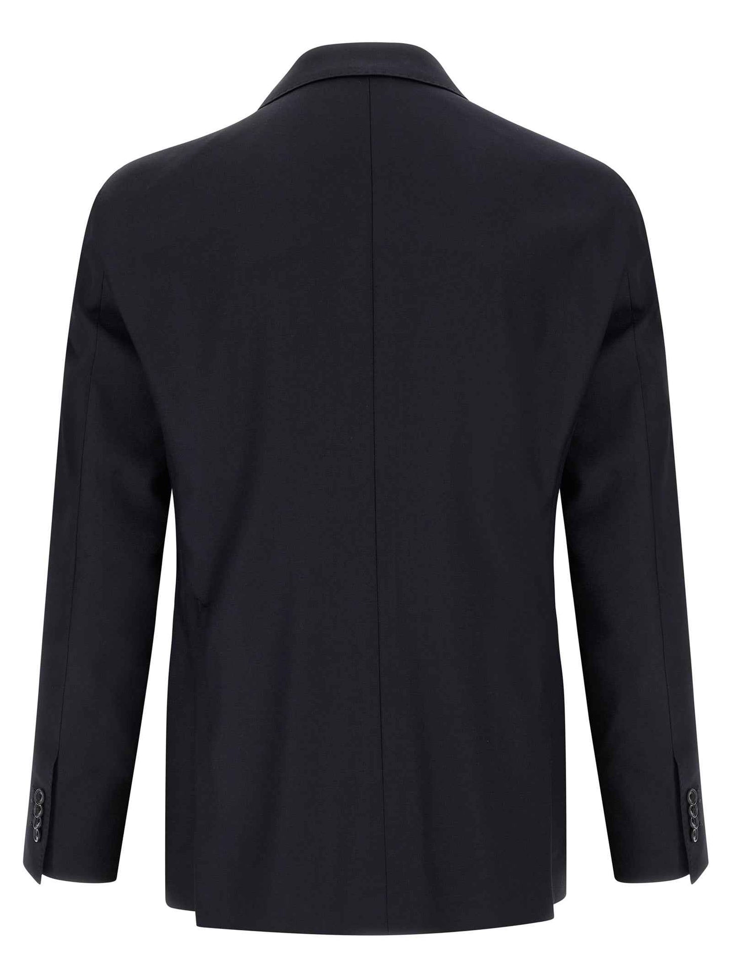Blue Virgin Wool Two-Piece Suit