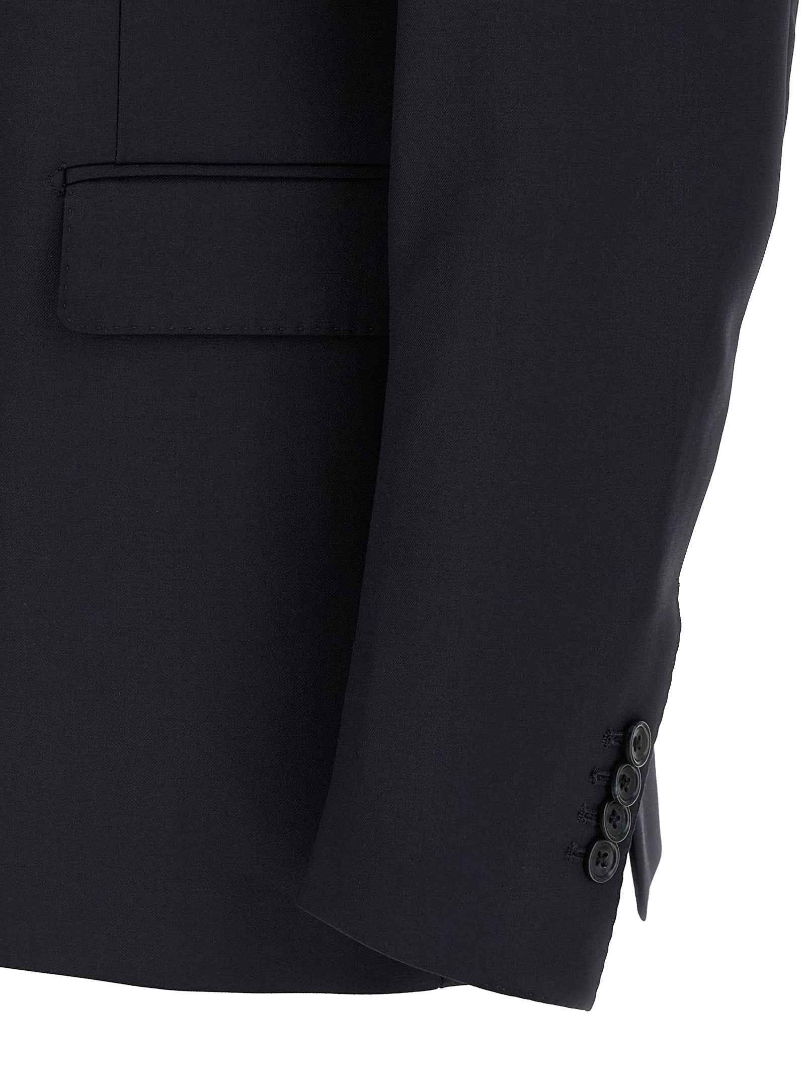 Blue Virgin Wool Two-Piece Suit