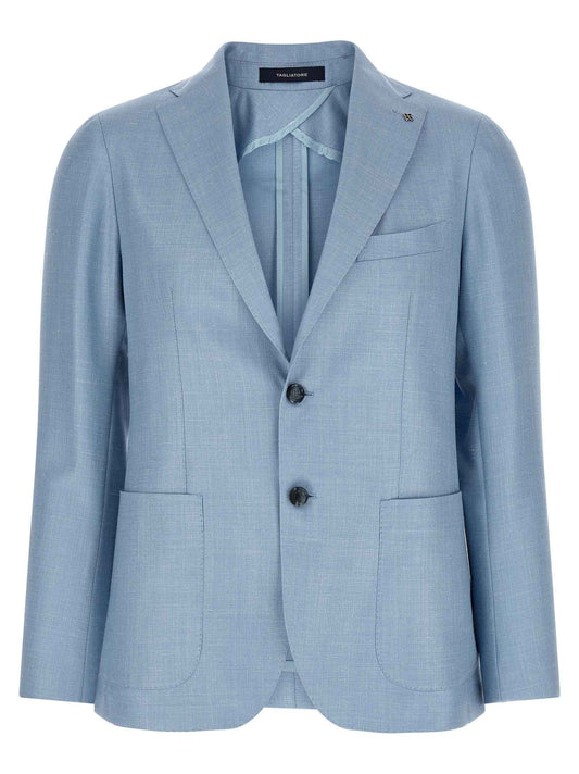 Blue Virgin Wool Blazer