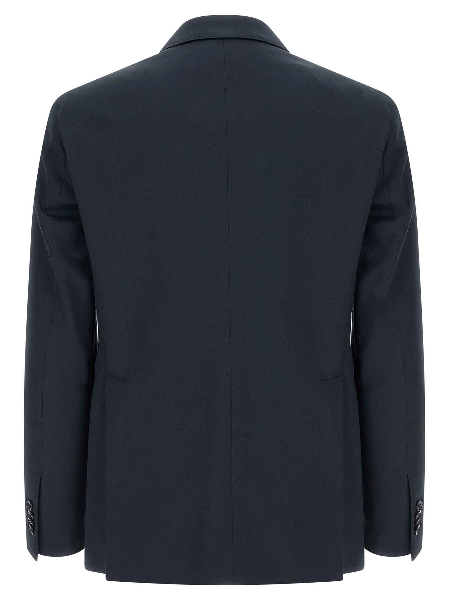 Blue Virgin Wool Two-Piece Suit