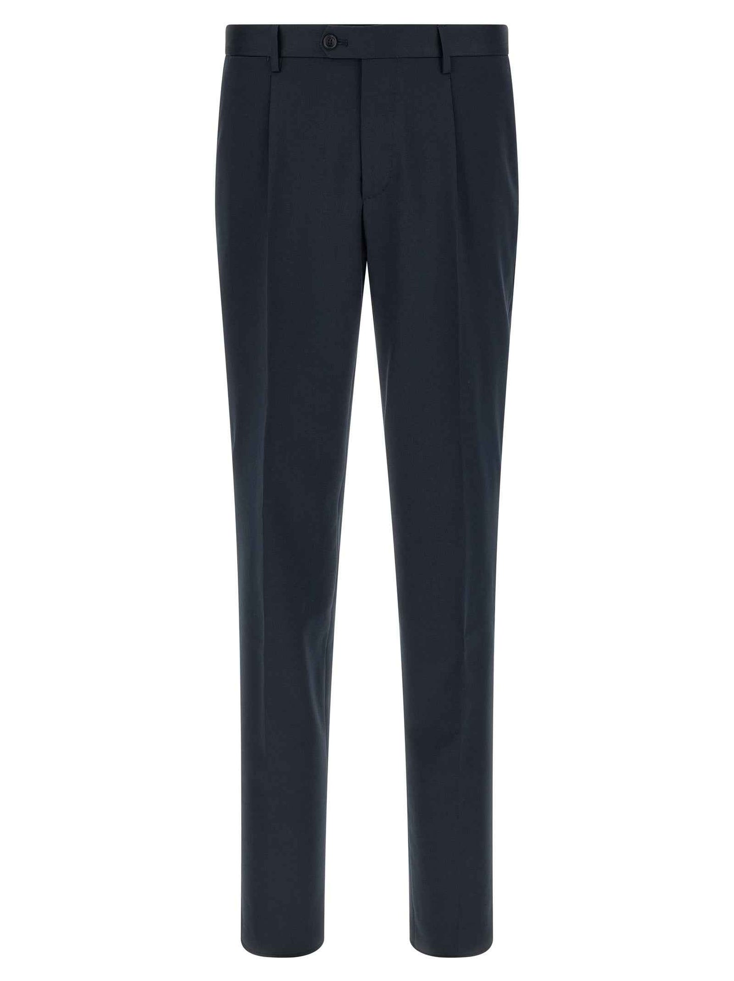 Blue Virgin Wool Two-Piece Suit