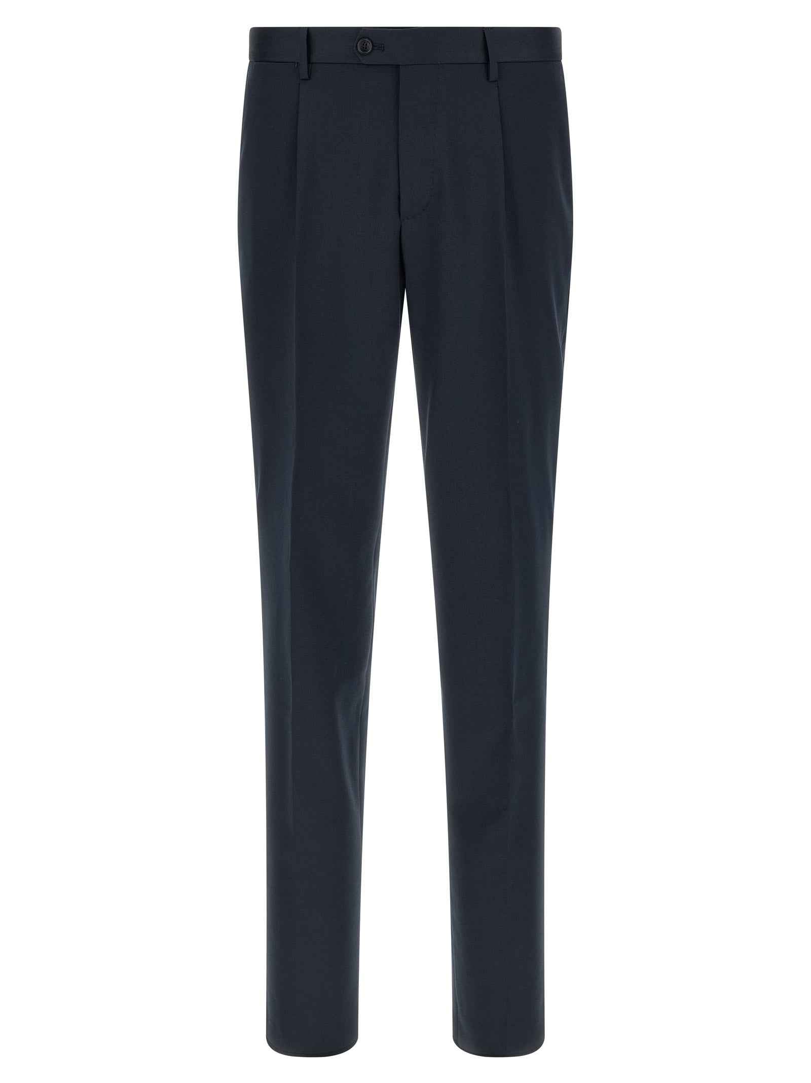Blue Virgin Wool Two-Piece Suit