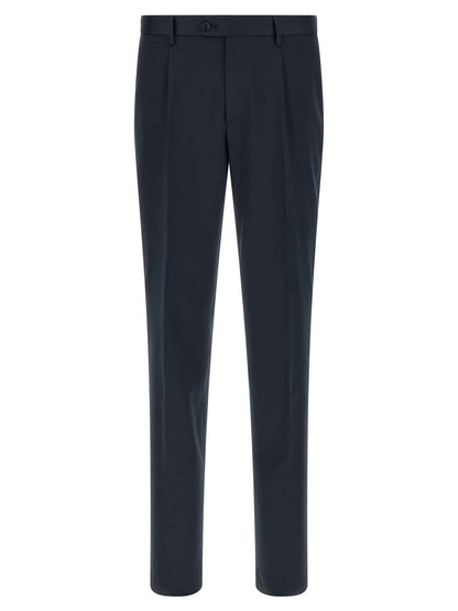 Blue Virgin Wool Two-Piece Suit