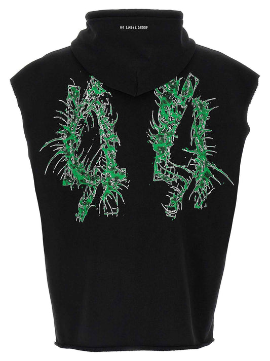 Black Cotton Sweatshirt