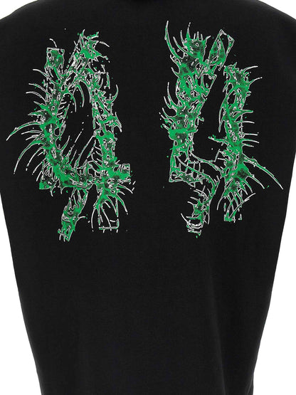 Black Cotton Sweatshirt