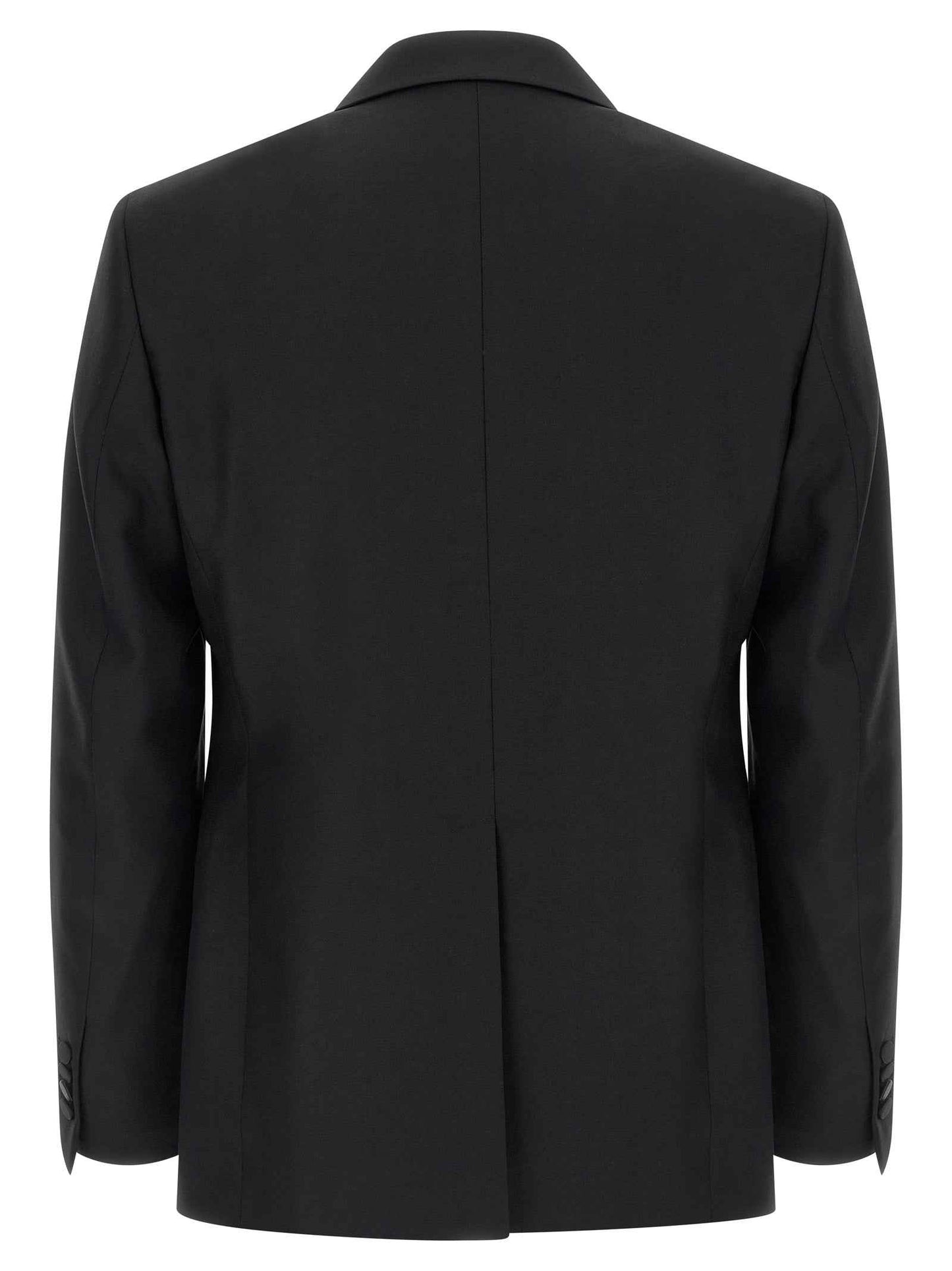 Black Virgin Wool Two-Piece Suit