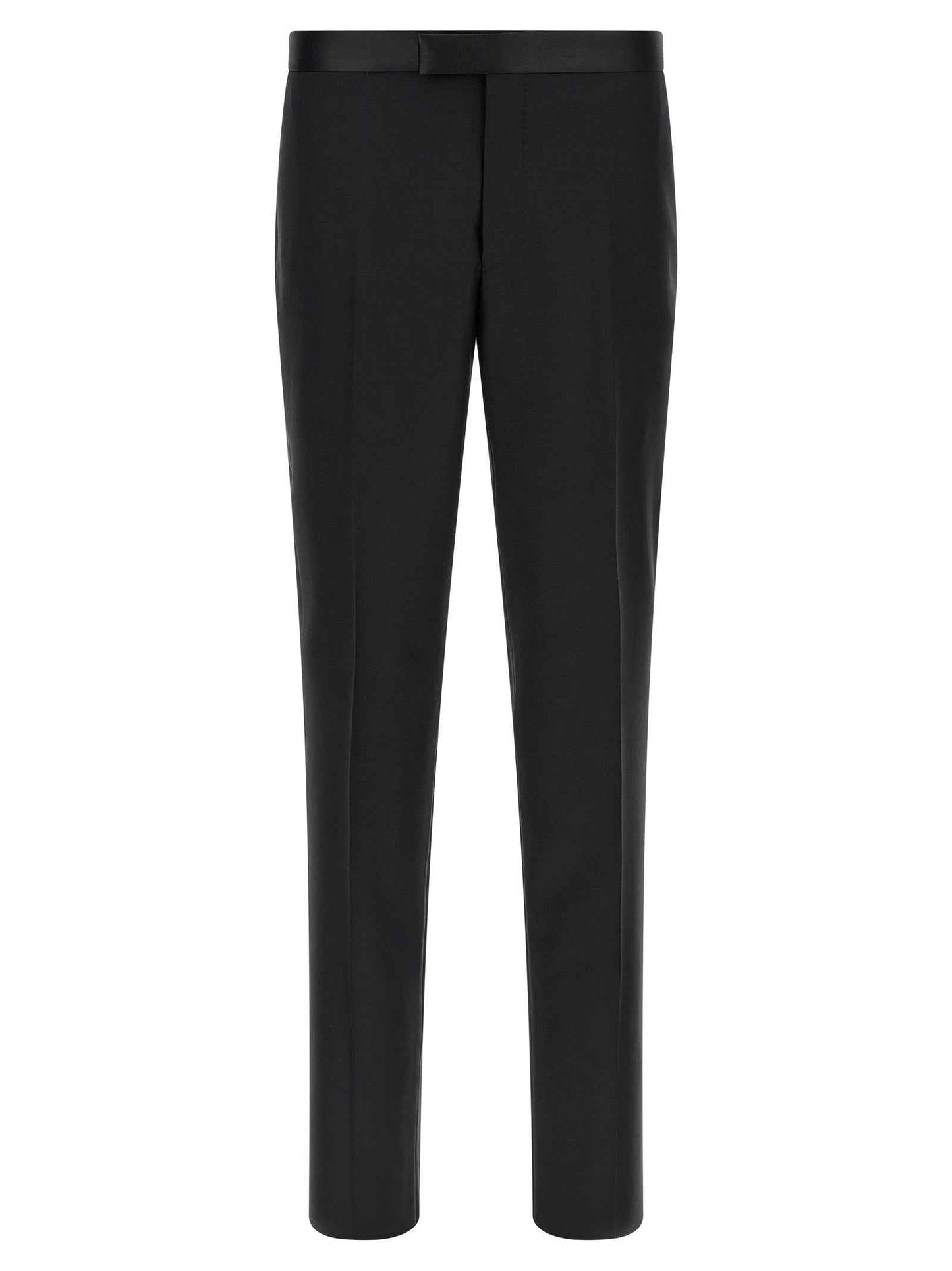 Black Virgin Wool Two-Piece Suit