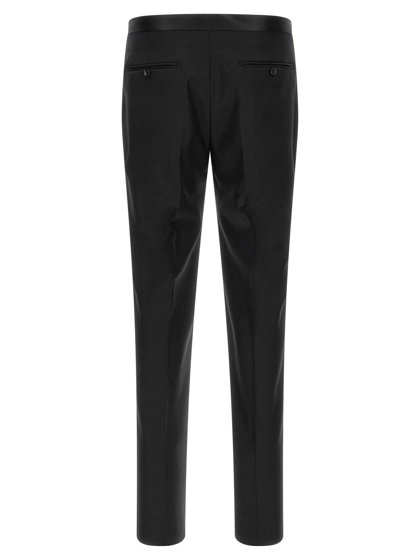 Black Virgin Wool Two-Piece Suit