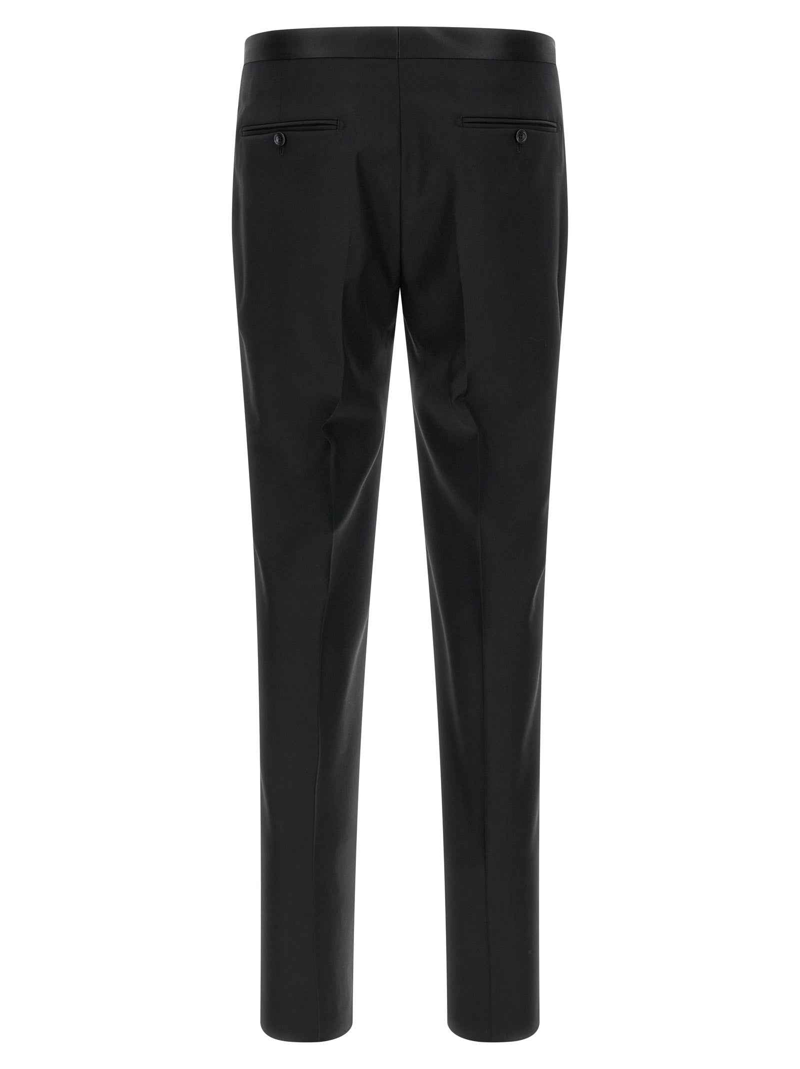 Black Virgin Wool Two-Piece Suit