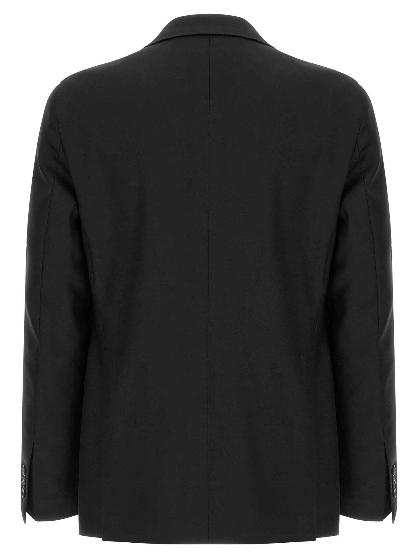 Black Virgin Wool Two-Piece Suit