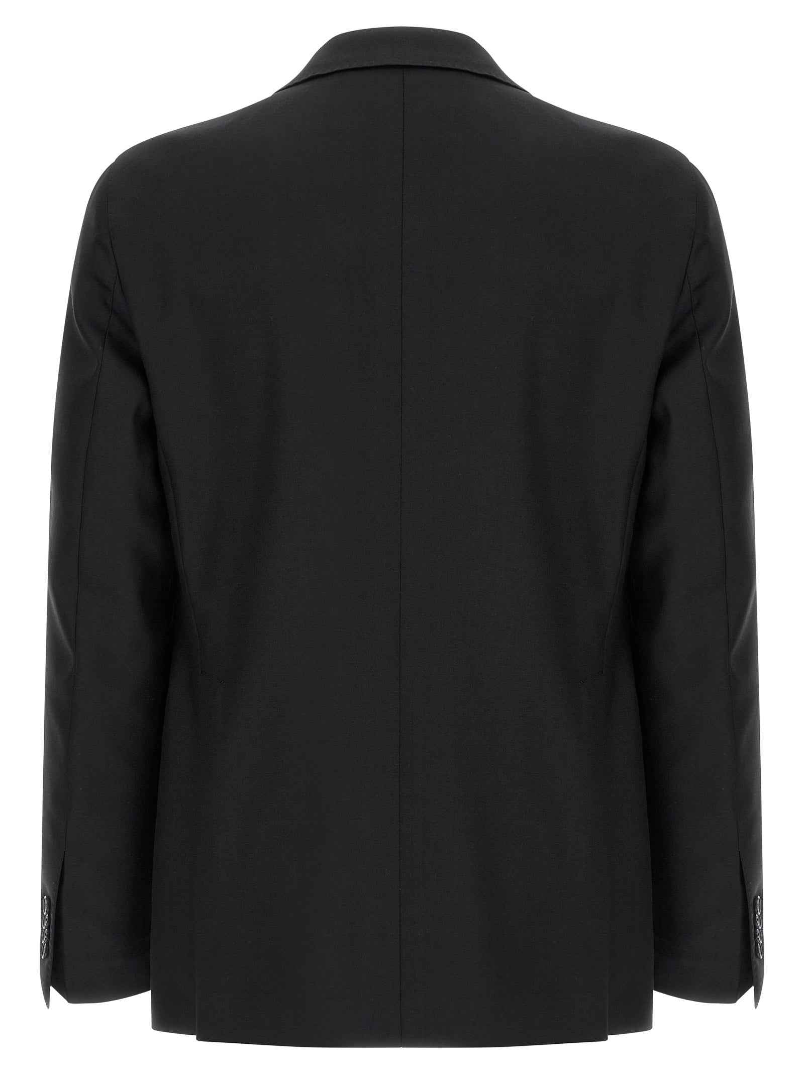 Black Virgin Wool Two-Piece Suit