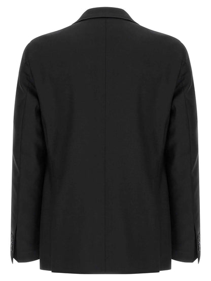 Black Virgin Wool Two-Piece Suit
