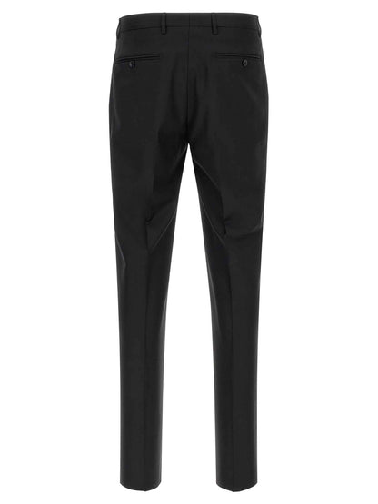 Black Virgin Wool Two-Piece Suit