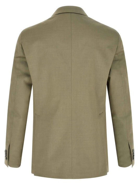 Bicolor Virgin Wool Two-Piece Suit