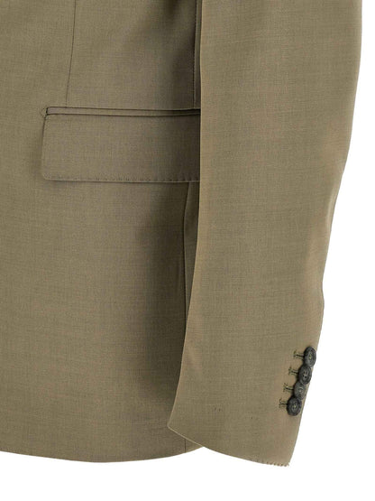 Bicolor Virgin Wool Two-Piece Suit