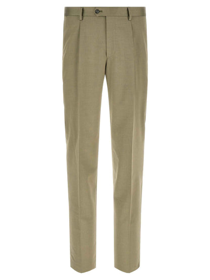 Bicolor Virgin Wool Two-Piece Suit