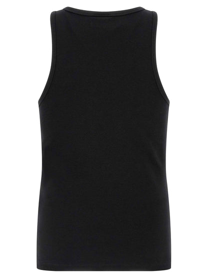 Black Cotton Tank Tops