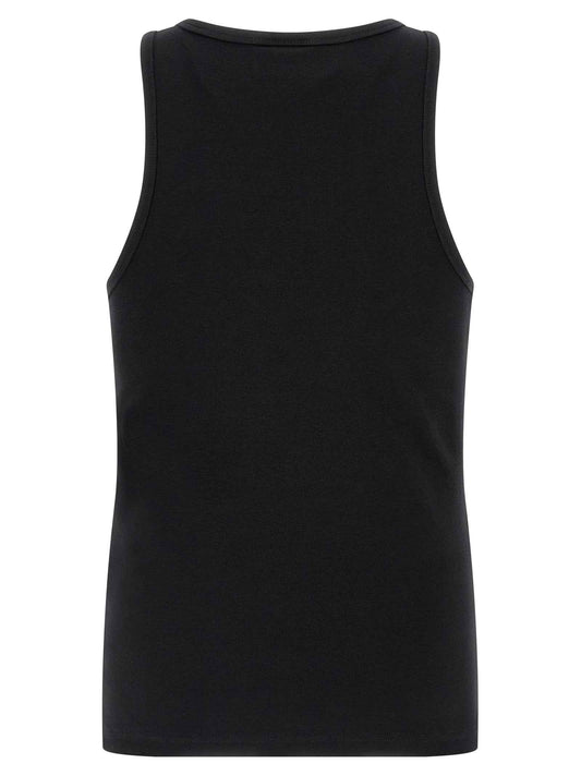 Black Cotton Tank Tops