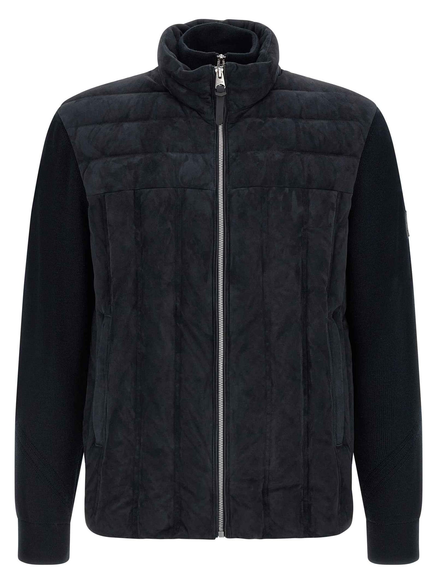 Blue Virgin Wool Full-Length Jacket