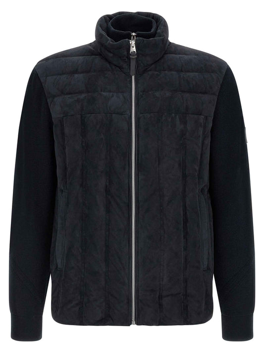 Blue Virgin Wool Full-Length Jacket