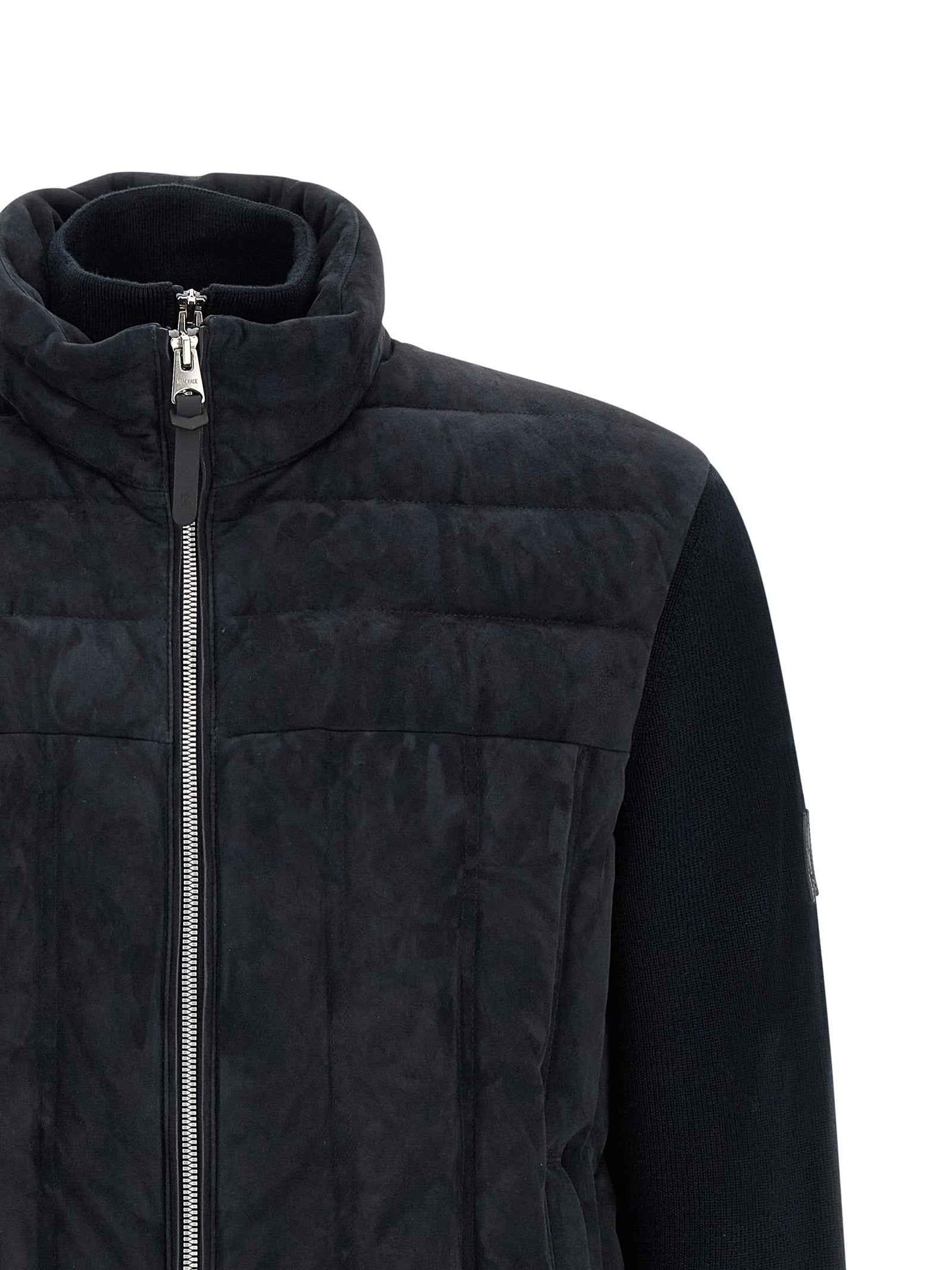Blue Virgin Wool Full-Length Jacket