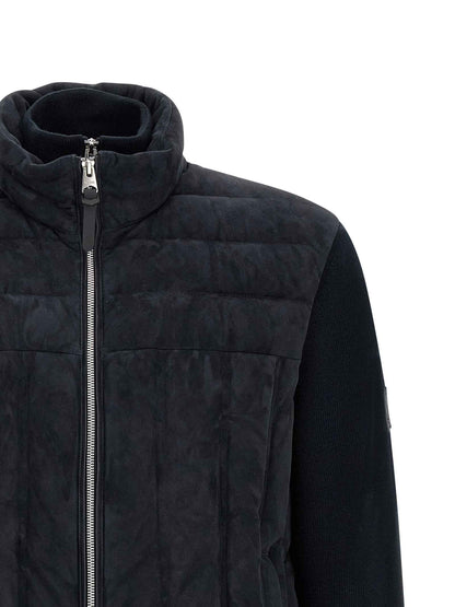 Blue Virgin Wool Full-Length Jacket