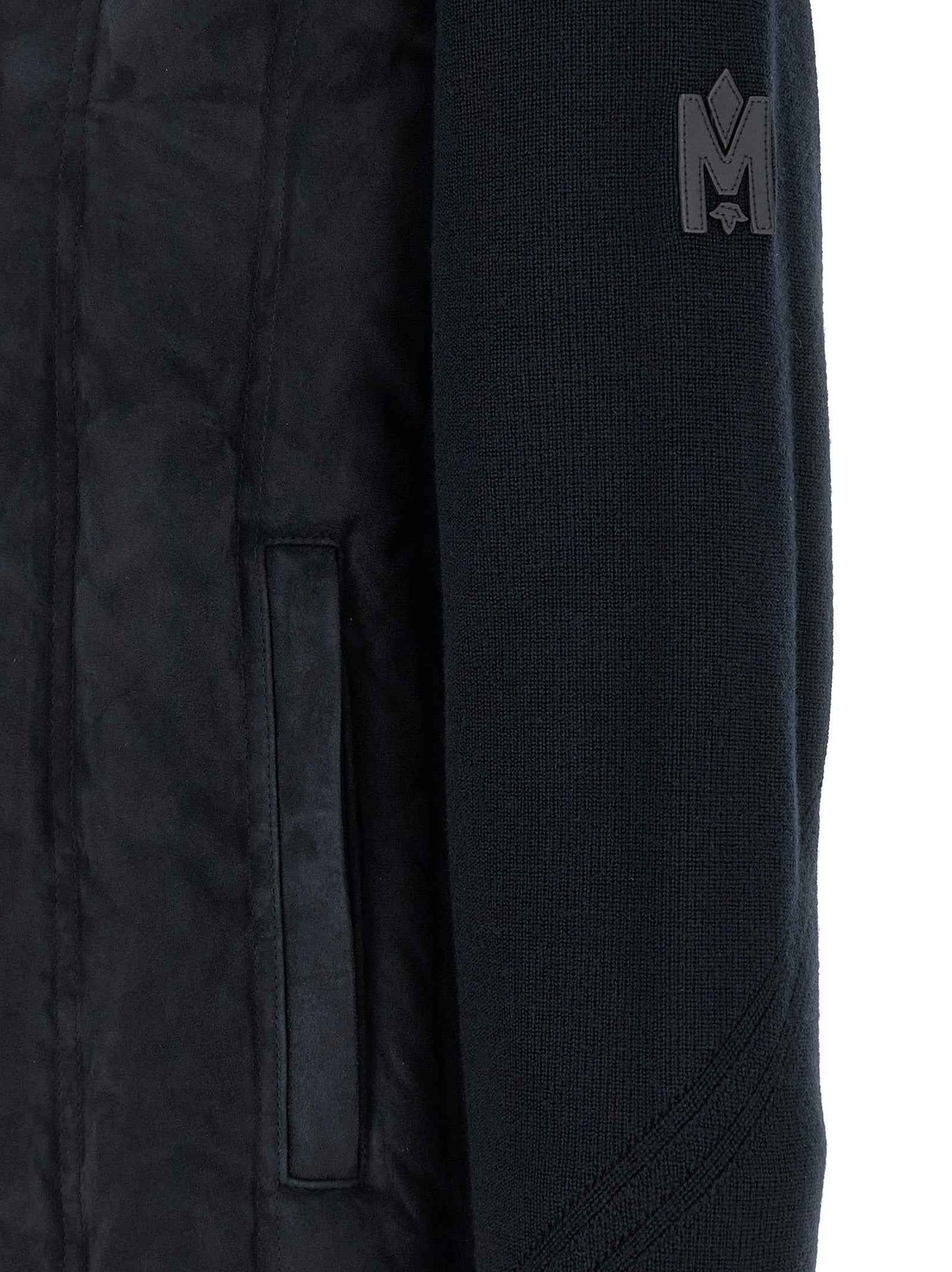Blue Virgin Wool Full-Length Jacket