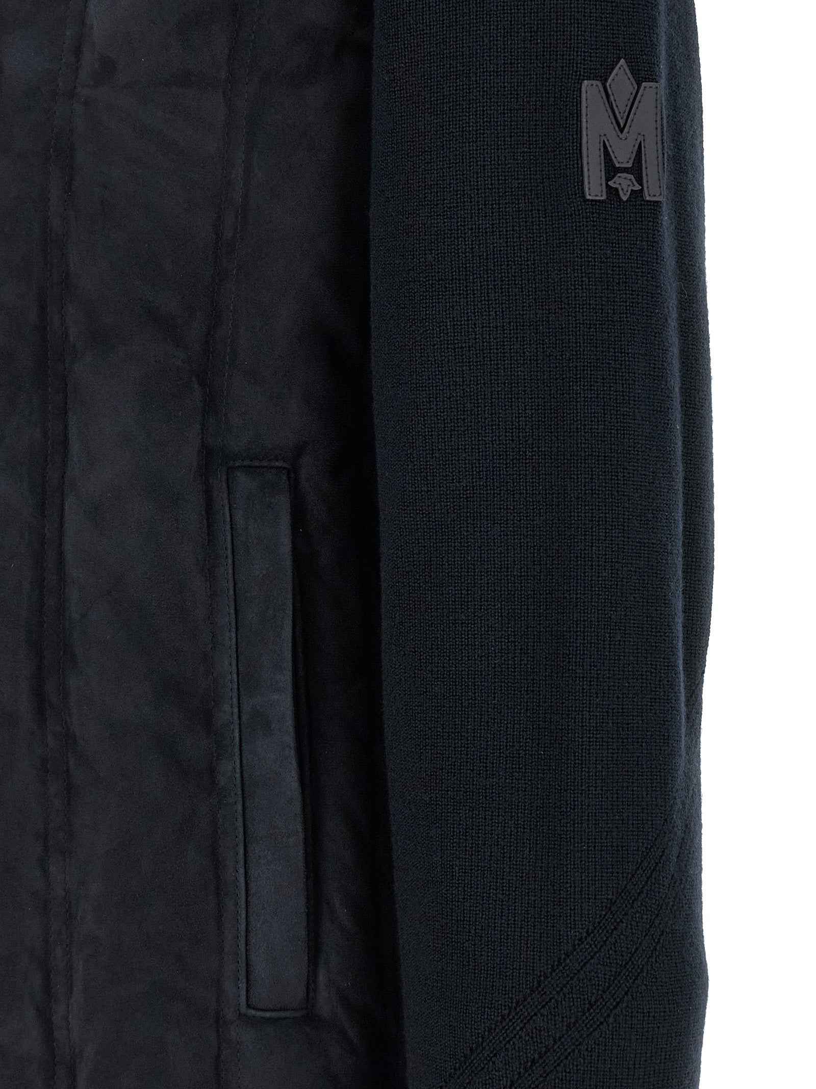 Blue Virgin Wool Full-Length Jacket