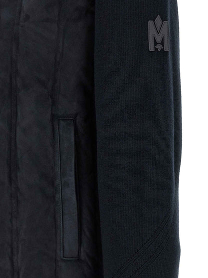 Blue Virgin Wool Full-Length Jacket