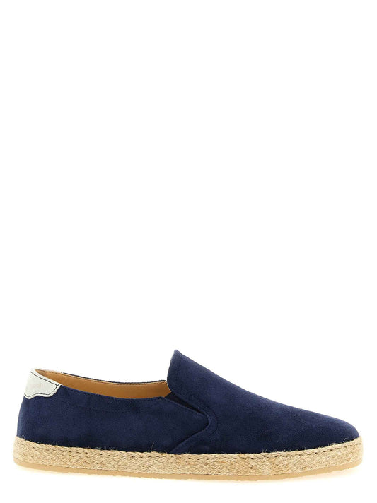 Blue Calfskin Espadrilles