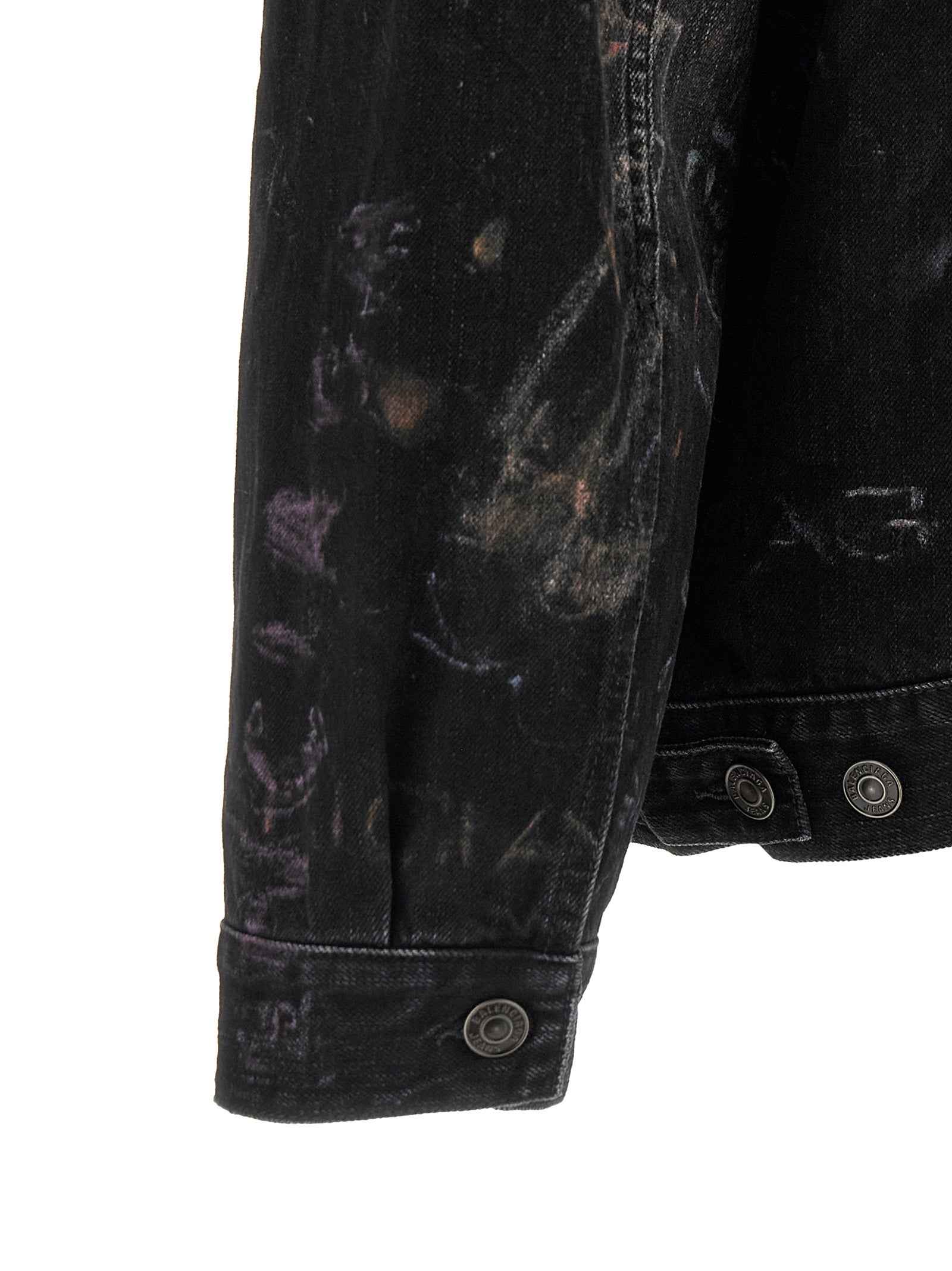 Black Cotton Denim Jacket