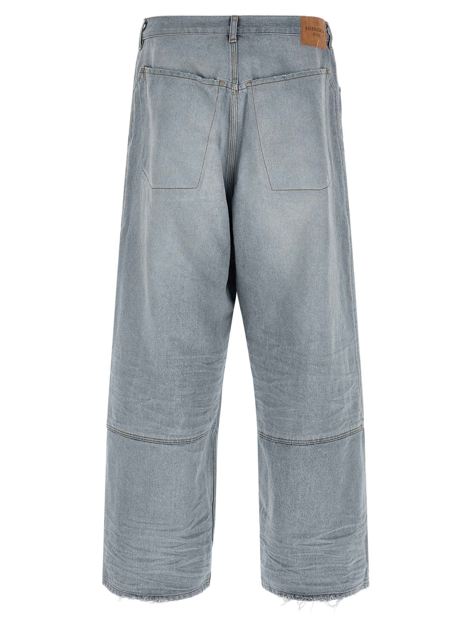 Blue Cotton Relaxed Fit Jeans