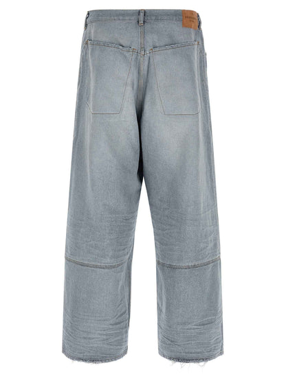 Blue Cotton Relaxed Fit Jeans