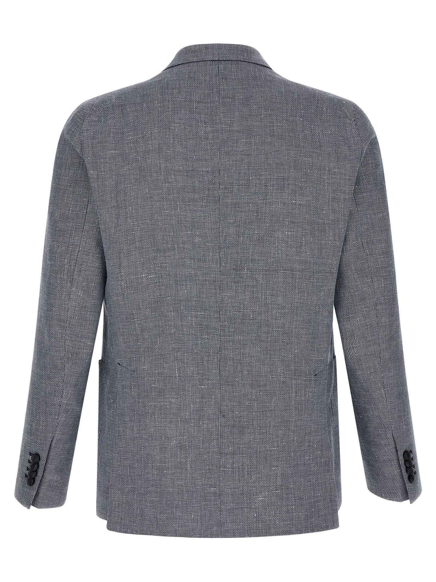 Blue Linen Blazer