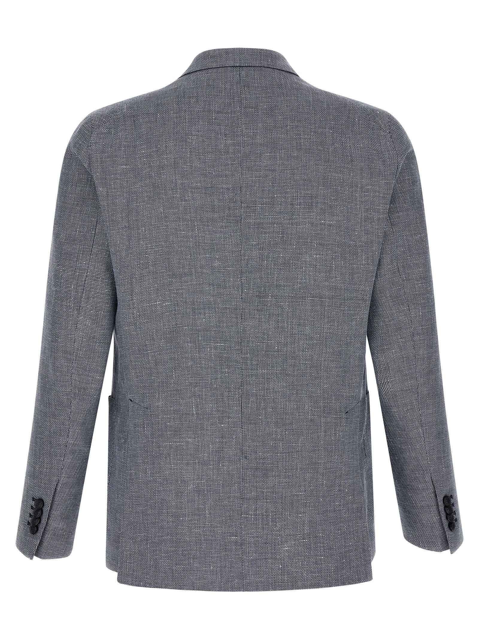 Blue Linen Blazer