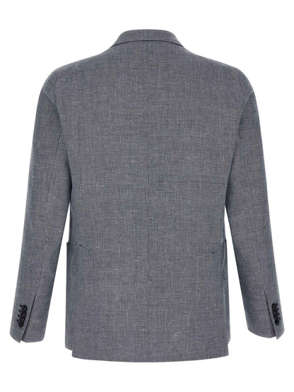 Blue Linen Blazer