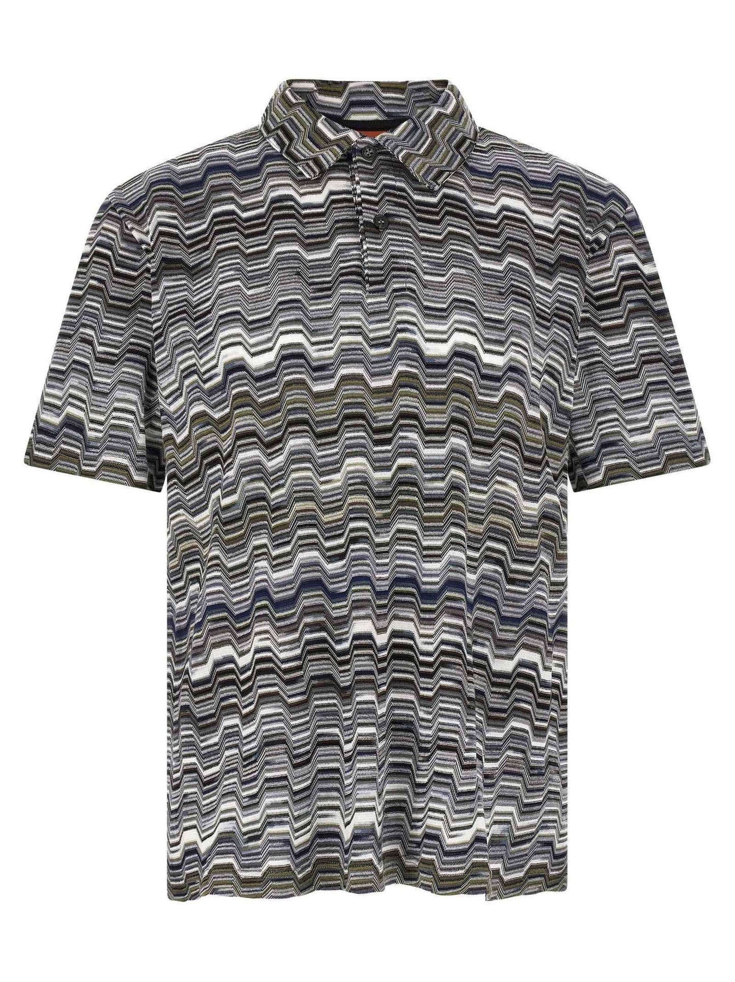 Bicolor Cotton Polo Shirt