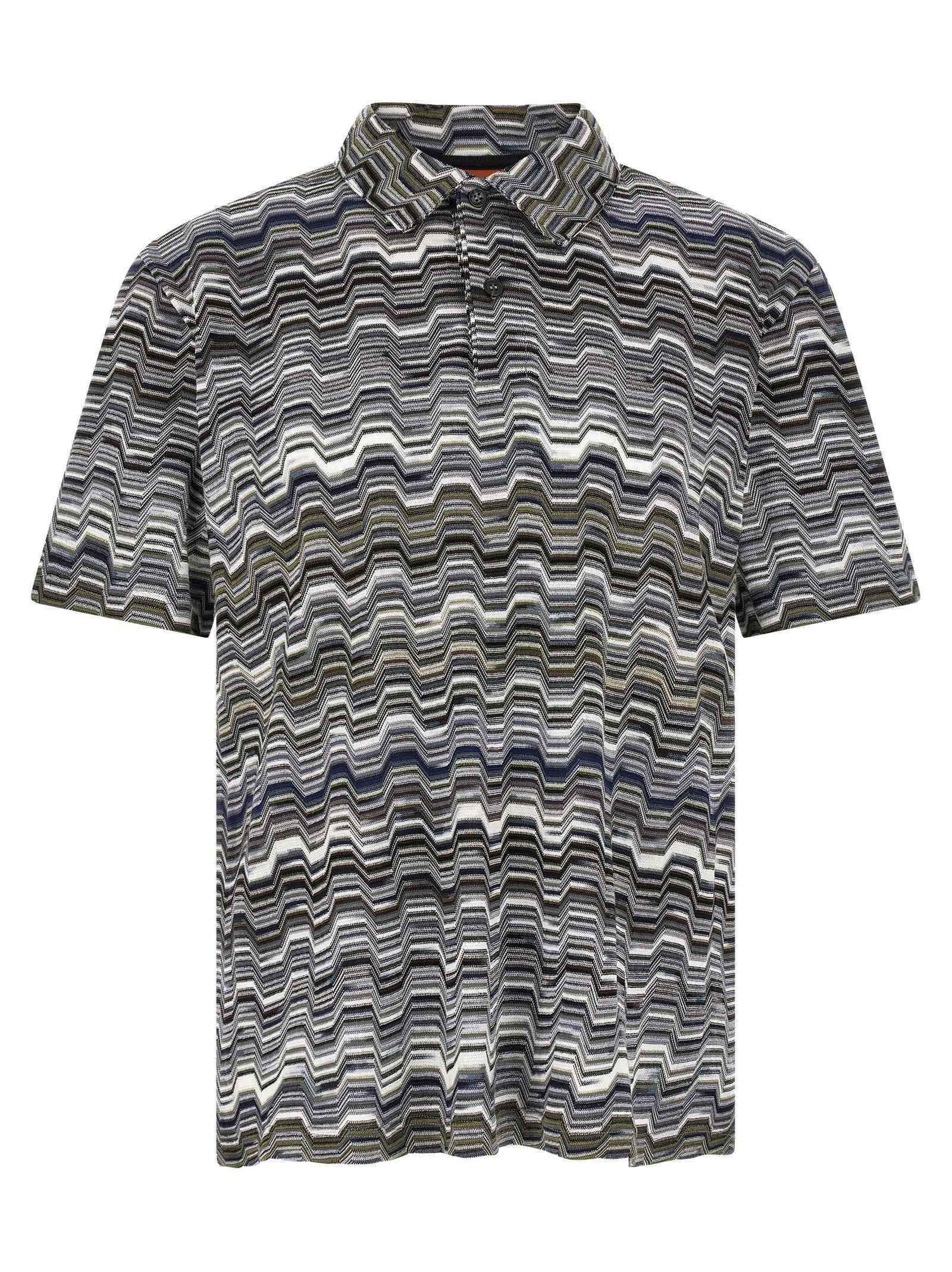 Bicolor Cotton Polo Shirt