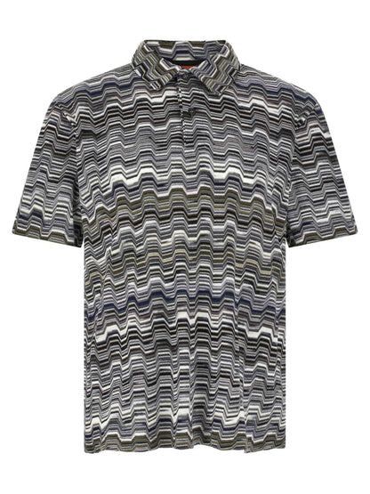 Bicolor Cotton Polo Shirt