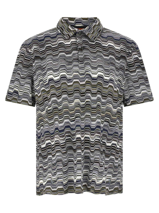 Bicolor Cotton Polo Shirt