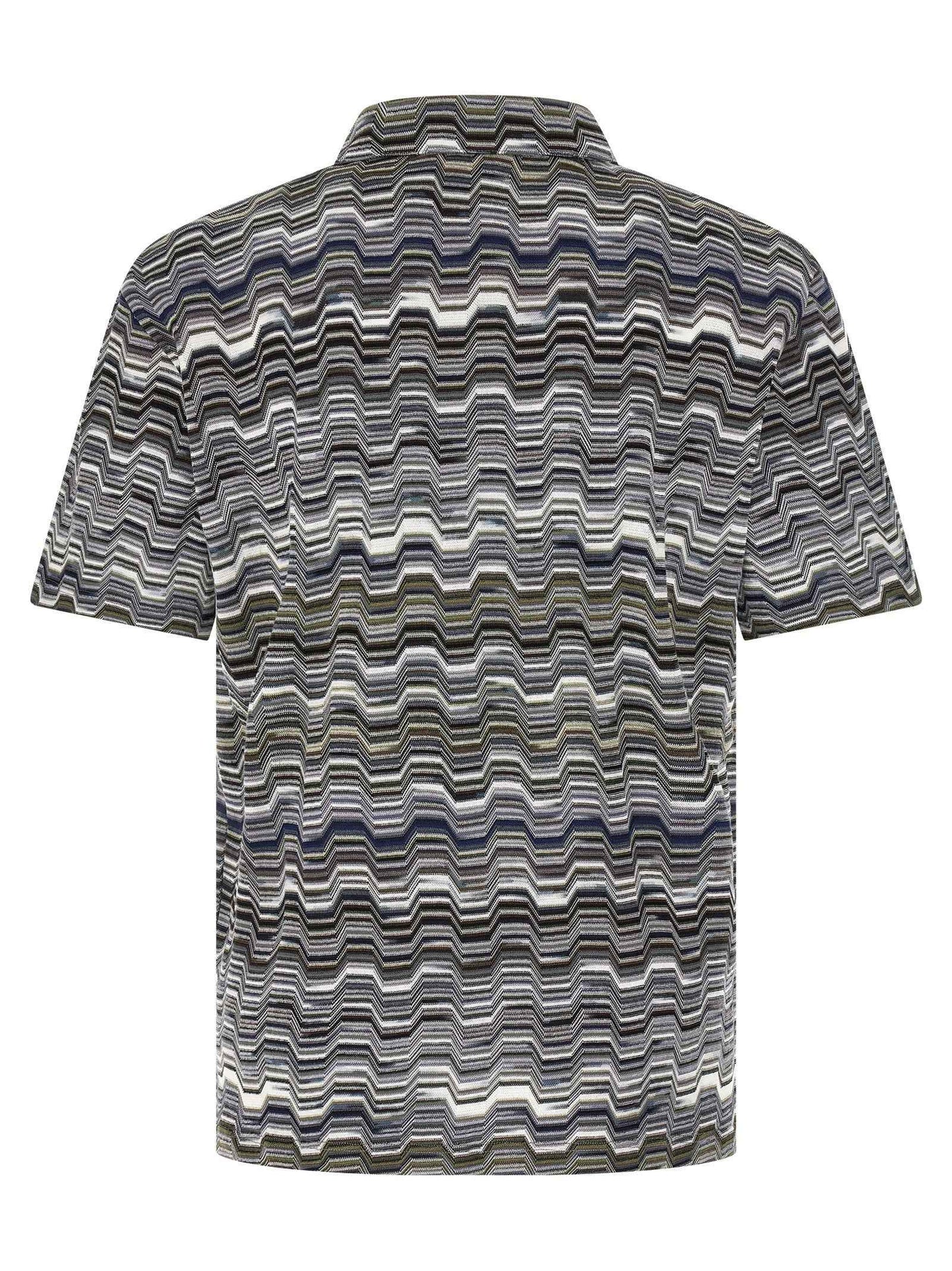 Bicolor Cotton Polo Shirt