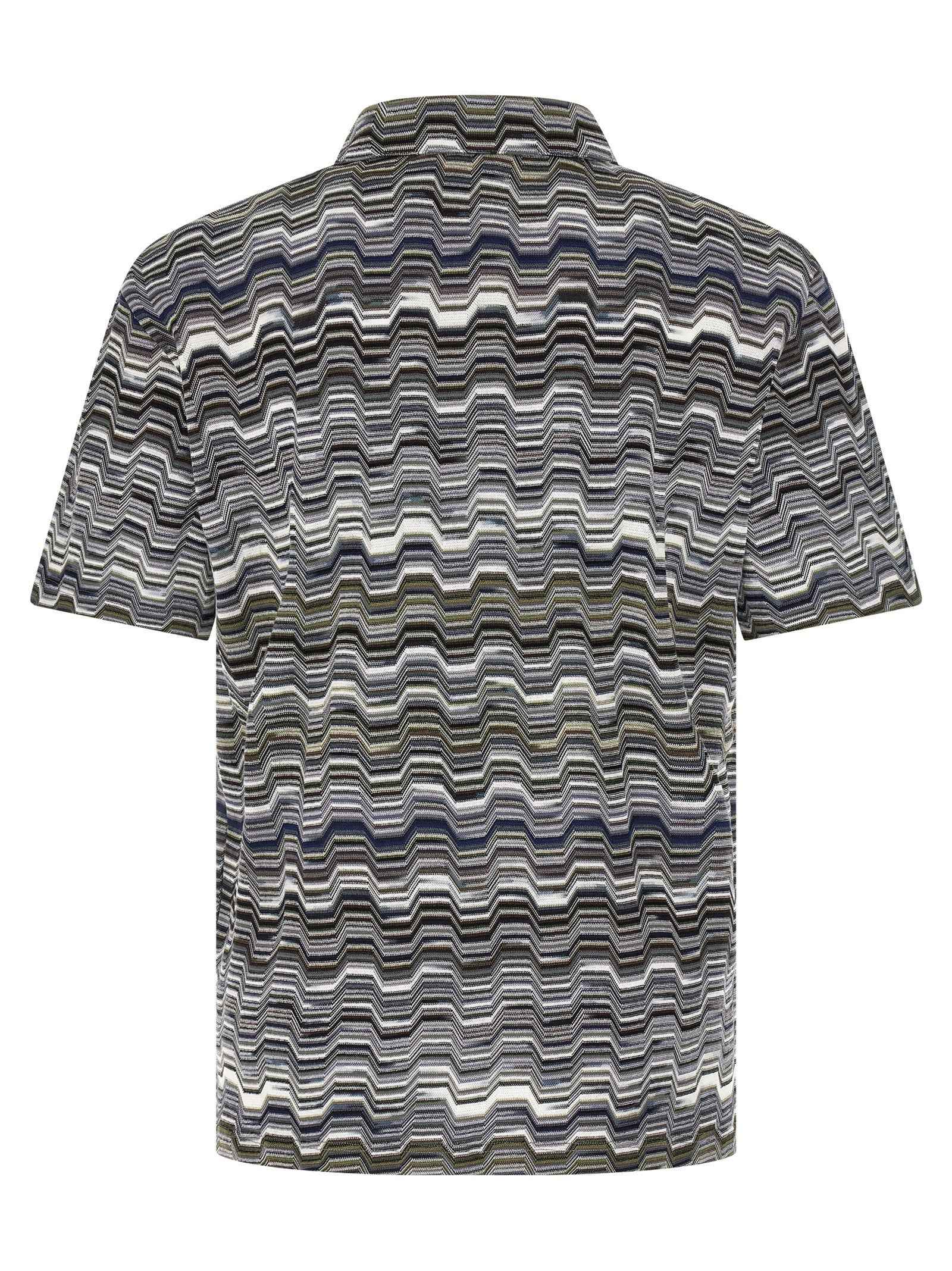 Bicolor Cotton Polo Shirt