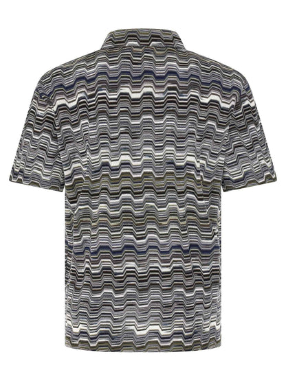 Bicolor Cotton Polo Shirt