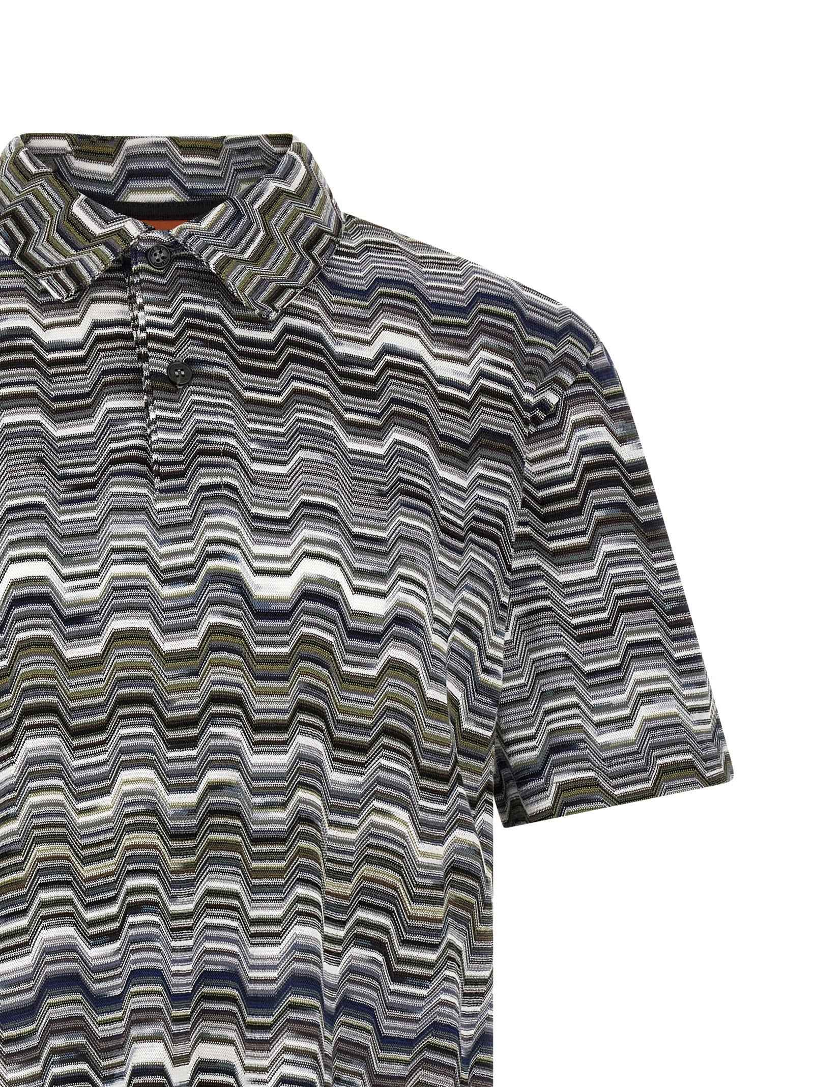 Bicolor Cotton Polo Shirt